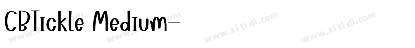 CBTickle Medium字体转换